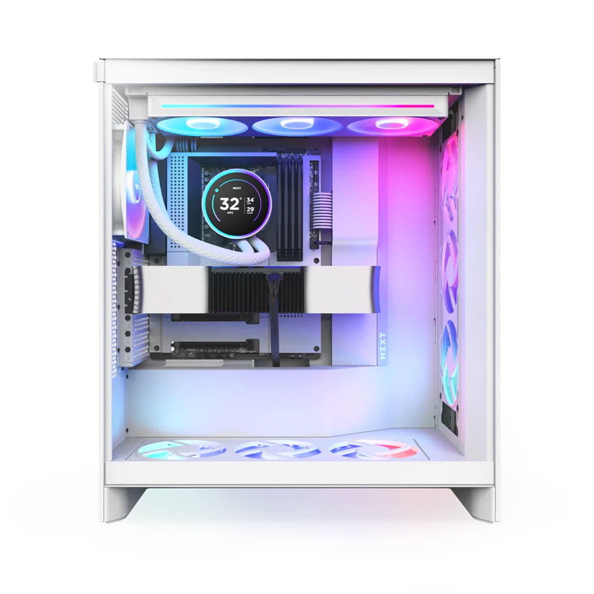 NZXT KRAKEN ELITE 360 RGB v2 ホワイト NZXT Kraken Elite RGB 360mm All-in-One Liquid CPU Cooler with LCD