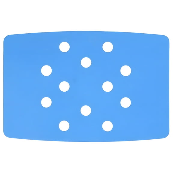 LAMIRO Universal Fit Bath Bench Mat,Non Slip Shower Chair Cushion With Adhesive Backing,Waterproof,Soft Foam Pad,Enhanced Airflow For Quick Drying,Suitable For Elderly (Blue)