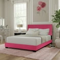 thumbnail image 5 of Skylar Nailhead Trim Upholstered Full Platform Bed, Pink, 5 of 18