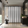 thumbnail image 2 of Cortina de bano Acento Dots 183x183 cm con ojales negros, dobladillo magnetico y tacto suave, Esmerilado, 2 of 7