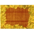 thumbnail image 1 of Ahgly Company Machine Washable Indoor Rectangle Abstract Yellow Modern Area Rugs, 2' x 4', 1 of 4