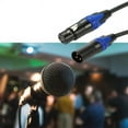 thumbnail image 5 of XLR Splitter Cable, 1 XLR Female to 2 XLR Male Y Cable Balanced Microphone Splitter Cord Audio Adaptor 1Pack,1 x XLR Splitter Cable,Black&Blue, 5 of 6