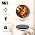 thumbnail image 2 of Glass Refrigerator Magnet 6Pcs Magnetic Fridge Sticker,Decor for Kitchen,Whiteboard,Cabinet,Dragon With Fiery Red Scales Perches Atop Erupting Volcano, 2 of 5