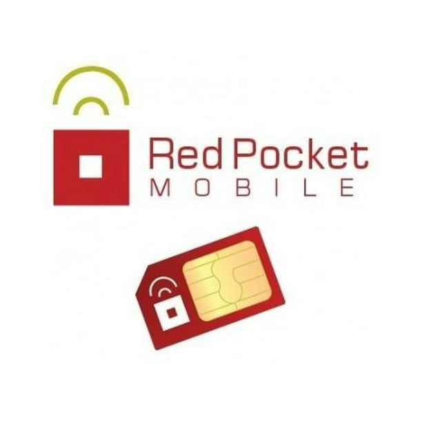 Unlocked Red Pocket GSM SIM Card No contract, Universal SIM