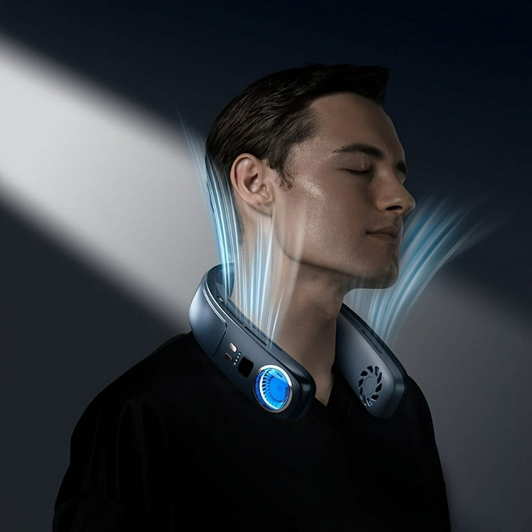NECK FAN ICE PORCELAIN COOLING ネックファン Ice porcelain cooling halter fan, portable rechargeable neck