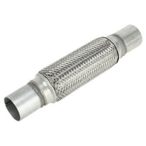 Unique Bargains Car Exhaust Flex Pipe 1.88 Inch OD Flexible Braided Exhaust Tube Universal Flexible Pipe Tubing Silver Tone 1Pcs