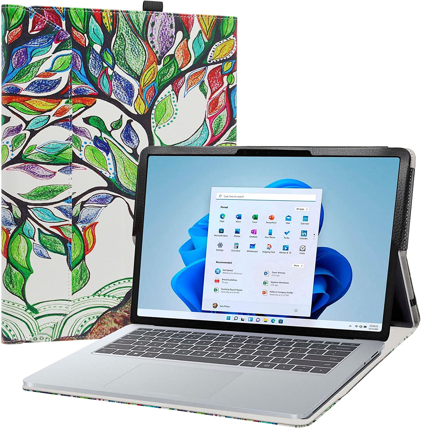 Compatible with Microsoft Surface Laptop Studio Case,PU Leather Slim