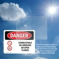thumbnail image 6 of (2 Pack) Combustible No Smoking Or Open Flames OSHA Danger Sign, 6 of 7
