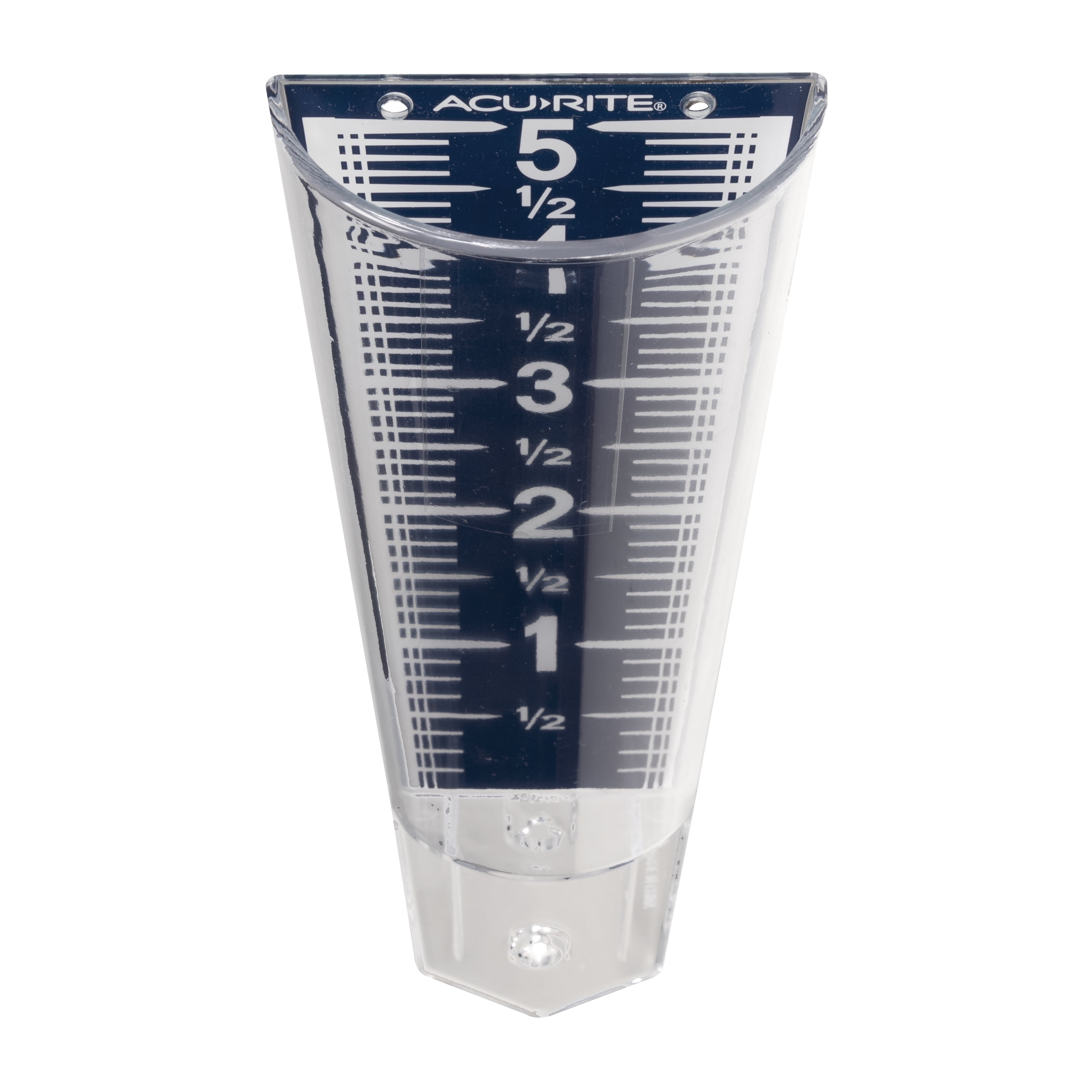 Acurite 5-Inch Capacity Easy Read Magnifying Rain Gauge Blue12.5-Inch NEW