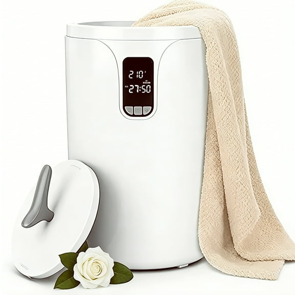 Towel Warmers for Bathroom SPA,20L Large Towel Warmer Bucket with 3 Temp Mode,24H Timer,30/60/90Min Auto Shut Off,Child Lock,Fits Up to 2 Large Towels,Bathrobes,Blankets