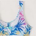 thumbnail image 4 of Trajes de Baño de Bikini de Mujer con Correas Impresas V Sexy Split Set de Tres Piezas, Diseño de Corte Alto para la Piscina de Playa Y las Vacaciones de Verano, 4 of 9