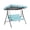 Blue, variant on 3-Seater Swing Canopy Replacement and Seat Cover, 74.8x52x5.9 Inch Canopy Top with 59x19.7x3.9 Inch Seat Cover for Outdoor Patio and Garden Swings, Swing Not Included -Navy