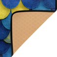 thumbnail image 3 of Ryvnso Scale Blue and Yellow Area Rug Floor Mats Non-Slip Home Carpet 63 x 48 inch, 3 of 7