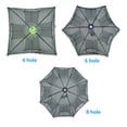 thumbnail image 2 of Fishing Trap Net 6 Holes Fishing Gear Folded Automatic Fishing Bait Trap Shrimp Minnow Crab Bait Net Crayfish Cast Mesh Trap, 2 of 6
