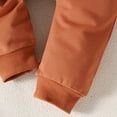 thumbnail image 7 of Durtebeua Toddler Baby Boy Clothes Cute Long Sleeve Sweatshirt Tops and Stretch Pants Fall Winter Outfit Z09-Beige,0-6 Months, 7 of 7