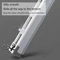 thumbnail image 4 of Curtain Rail Wall Ceiling Curtain Rod, Aluminum Alloy Rail System, Mute Curtain Rail, with Curtain Pulley for Office Home Bathroom, 4 of 8