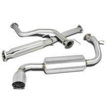DNA Motoring CBE-HC88 for 1988 to 1991 Honda Civic Catback Exhaust System 4" Tip Muffler - ED 89 90