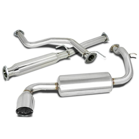 DNA Motoring CBE-HC88 for 1988 to 1991 Honda Civic Catback Exhaust System 4" Tip Muffler - ED 89 90