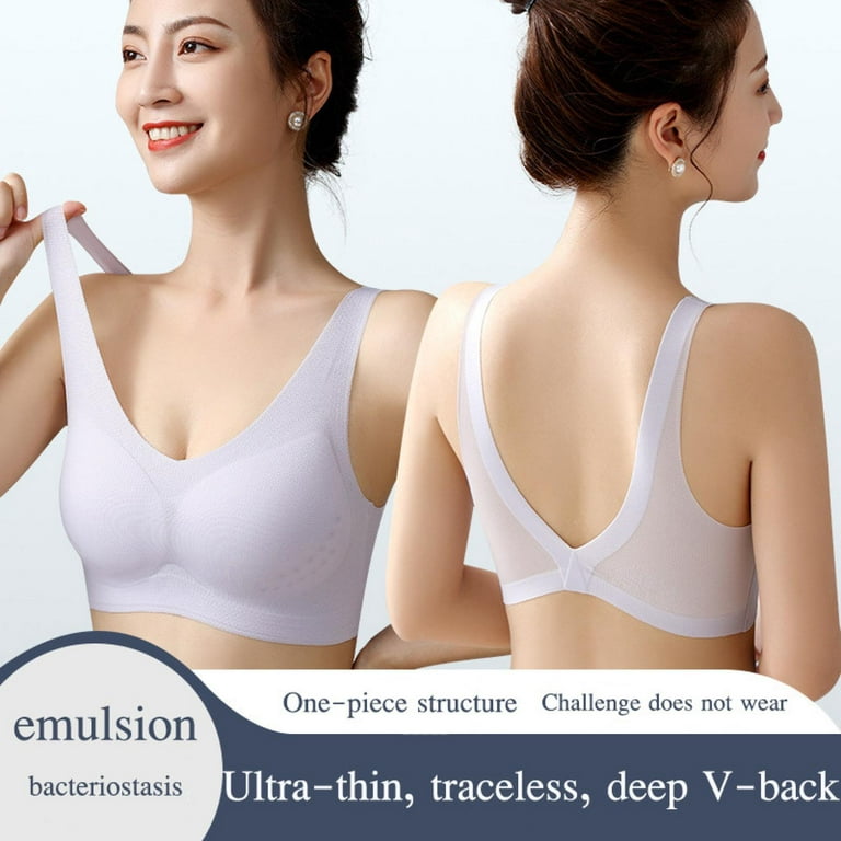 Gzwccvsn Ion Lifting & Lymphvity Detoxification Bra, Comfortable Shaping Lifting  Bra, Traceless Back Bra WithWith Ultra-thin Ice Silk And No Steel Ring  Gathered On The Bra,To The Auxiliary Back 