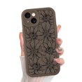 thumbnail image 1 of Funda de teléfono MZELQ para iPhone 15 de silicona con diseño floral de girasol, 1 of 6