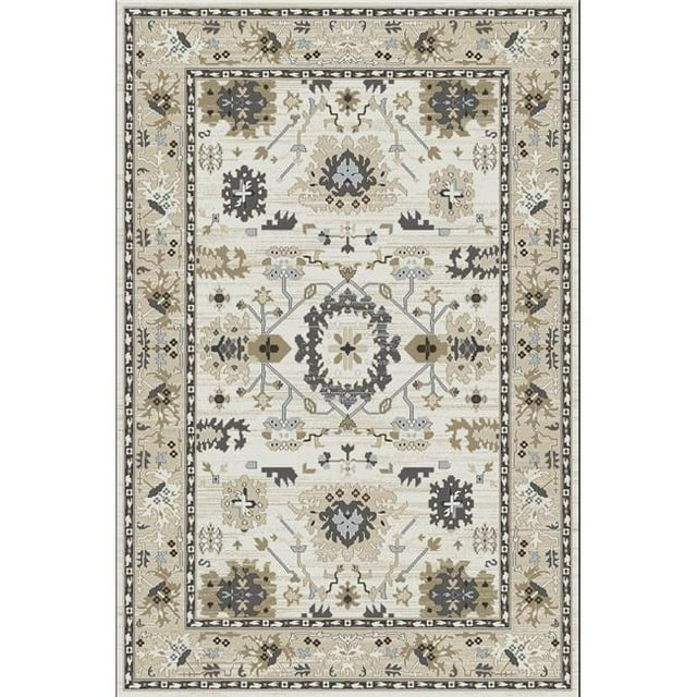 DynamicRugs YA248531100 8531 Yazd Collection 2 x 3.6 in.Traditional Rectangle Rug, Ivory