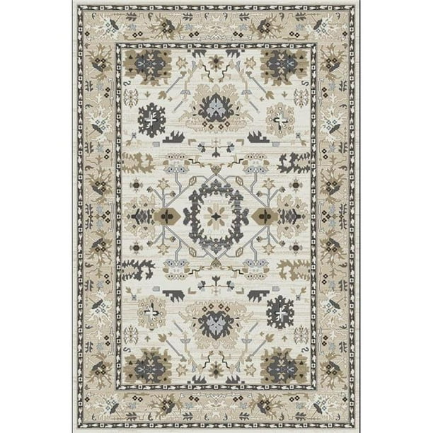 DynamicRugs YA248531100 8531 Yazd Collection 2 x 3,6 Pouces Tapis Rectangle Traditionnel&44; Ivoire