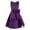 Purple, variant on iEFiEL Kids Girls Satin Sleeveless Princess Dress Elegant A-line Wedding Bridesmaid Party Dresses Pink 4