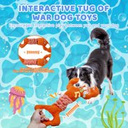 Magicorange Squeaky Dog Toys, Tug of War Dog Toy, Interactive Plush Toy with Crinkle Paper, Lobster Type