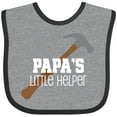 thumbnail image 3 of Inktastic Papa Little Helper Boys Baby Bib, 3 of 4