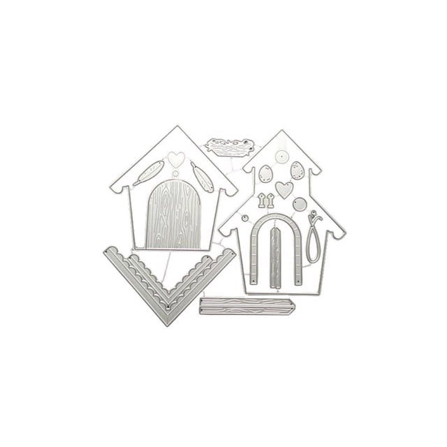 Inteprter Bonitos troqueles para cortar, moldes de grabado impermeables, papel decorativo reutilizable, estampado de álbum de recortes, molde para Herramientas de estampado Plata Tipo 8.3927A Inteprter HA074148-08