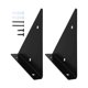 thumbnail image 5 of Soporte de estante de hierro resistente, moderno, triangular, invisible. Negro B, 5 of 9