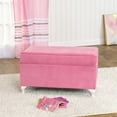 HomePop Juvenile Diva Decorative Storage Bench, Multiple Colors