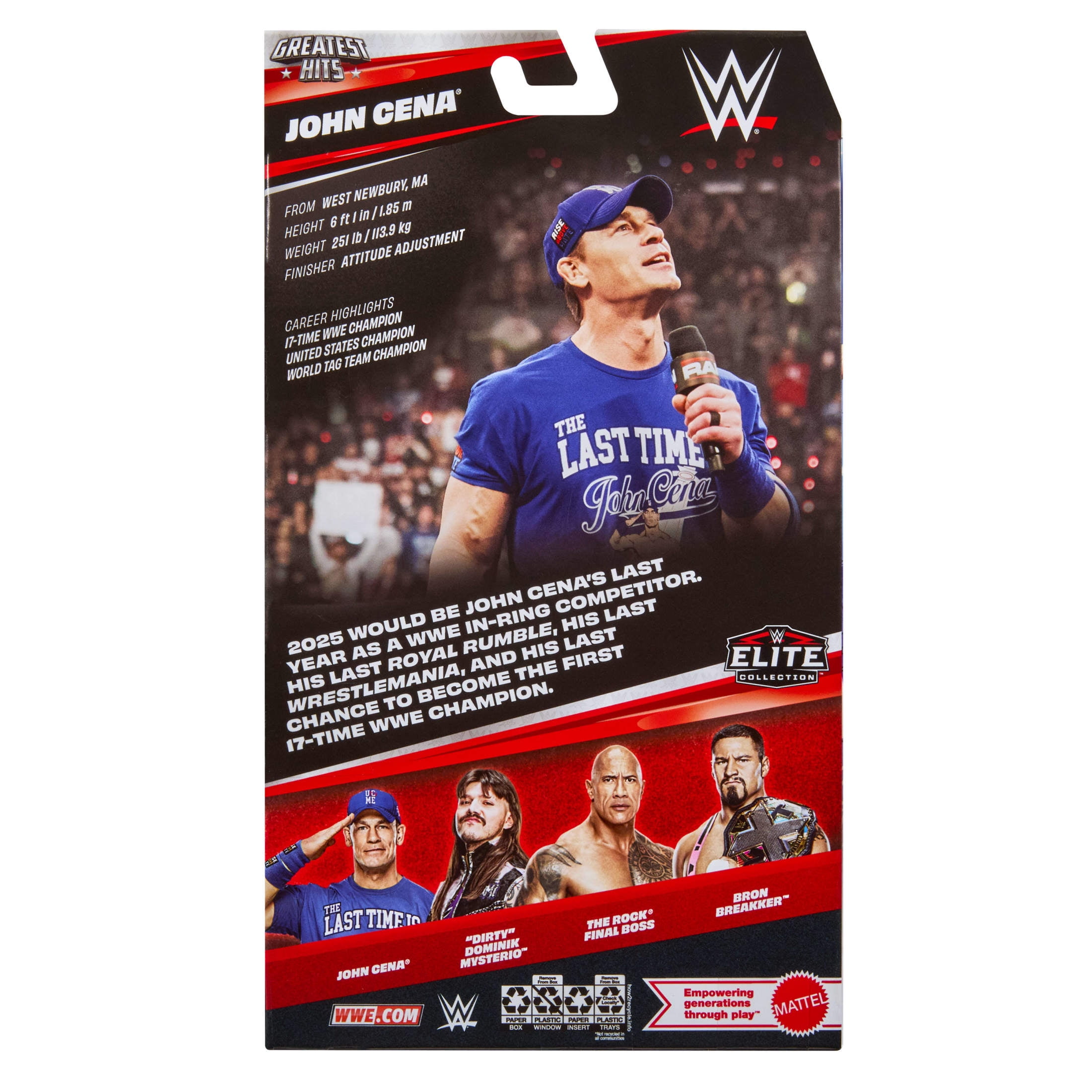 WWE Elite Action Figures, 6-inch Collectible Set with Articulation & Accessories (Styles May Vary)