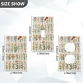 thumbnail image 7 of Yayeee Blank Wall Plate Cover 1-Gang 4.5"x2.7" Home Unused Decorative Outlet, Beige Wildflowers, 7 of 7