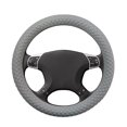 thumbnail image 1 of Funda para volante de coche, antideslizante, de silicona suave, universal, tamaño 33-42 cm (13"-16,5"), gris, 1 of 4