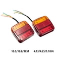 thumbnail image 2 of Billuyoard Luz trasera de remolque de 12V, luz trasera de camión de conducción, señal de advertencia, iluminación cuadrada, lámpara trasera Iluminación y accesorios, 2 of 6