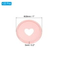thumbnail image 2 of Uxcell 22 Pcs Discbound Expansion Discs, Light Pink Heart Shape, 1" OD and 0.2" Thick, 2 of 6