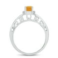 thumbnail image 5 of 10k White Gold Oval Citrine And Diamond Ring, 5 of 8