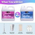 thumbnail image 3 of LET'S RESIN Silicone Mold Making Kit 0A, Extra Soft & Elastic Molding Silicone 70.5oz, Liquid Silicone for Mold Making Platinum Cure, Ideal for 3D Silicone Molds, Candle Molds, Soap Molds, Resin Mold, 3 of 8