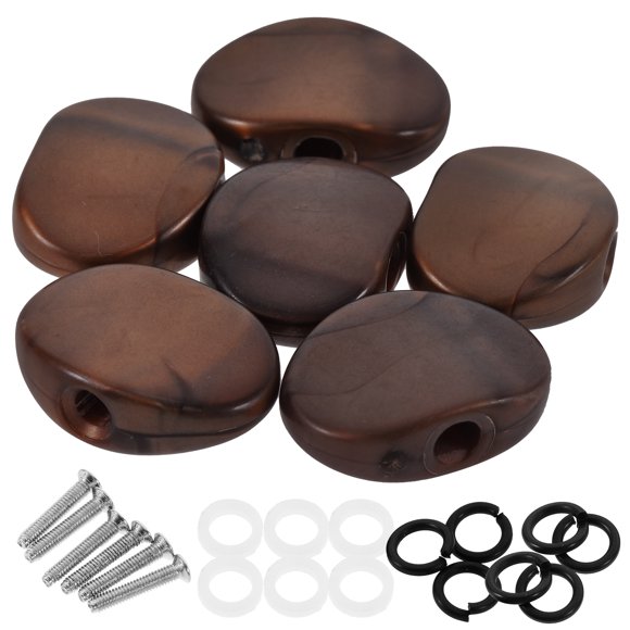 6 piezas de manijas de clavijas de afinación para guitarra acústica, manijas de afinación de guitarra de repuesto, perillas de guitarra