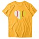 thumbnail image 3 of Gibobby Playera Corte clásico para Mujer Mujeres Casual Béisbol Impresión Mangas Cuello Redondo Camiseta Suelta Blusa Tops(Amarillo,CH), 3 of 4