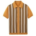 thumbnail image 5 of Short Sleeve Shirts for Men, Mens Knit Shirts Vintage Casual Short Sleeve Shirt Golf Button Down Old Money Sweater, 5 of 6
