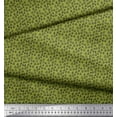 thumbnail image 3 of Soimoi Green Cotton Cambric Fabric Triangle Geometric Fabric Prints By Yard 42 Inch Wide, 3 of 3