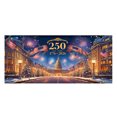 thumbnail image 1 of Bannière d'Anniversaire Patriotique Design Classique Polyester Durable pour Fête Nationale Intérieure Extérieure, 1 of 4