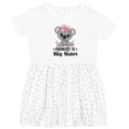 thumbnail image 3 of Inktastic Promoted to Big Sister Koala Girls Toddler Dress, 3 of 5