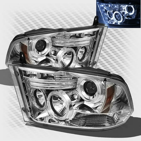 2009 2017 Dodge Ram Twin Halo Led Projector Headlights Head Lights 2009 2017 Dodge Ram Twin Halo Led Projector Headlights Head Lights Pair Left Right 2010