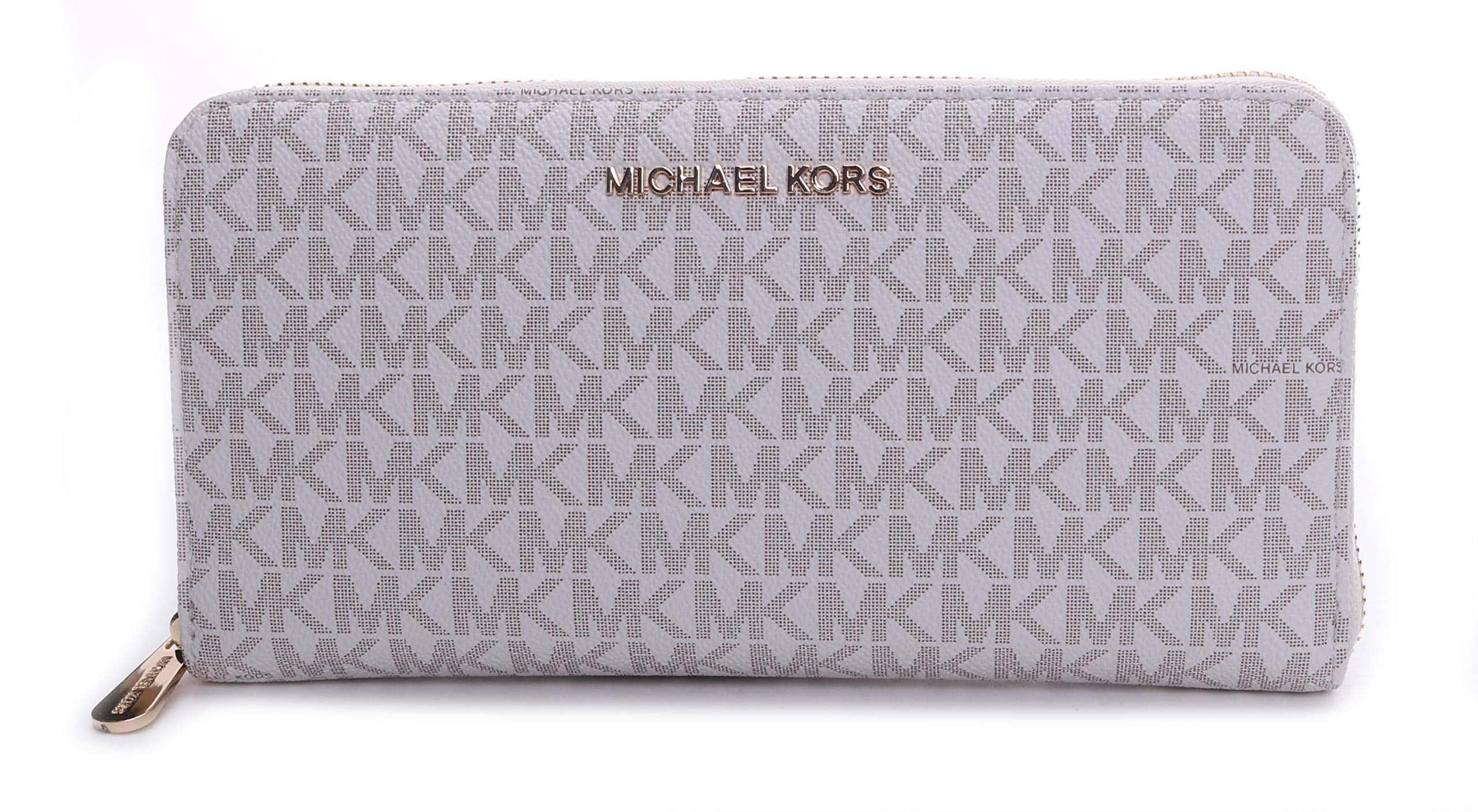 black and gray michael kors wallet
