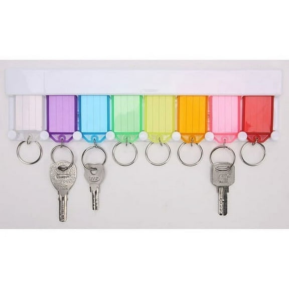 Sparco Wall Mount Key Rack 8 x Key Tag - 2.8" Height x 10.5" Width0.5" Length - Assorted - 1Set
