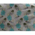 thumbnail image 4 of oneOone Georgette Viscose Tissu Feuilles & Imprimé Floral BTY 42 Pouces de Large, 4 of 4