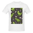 thumbnail image 4 of Bingfone Dinosaur Skeleton Men'S Loose Fit Short-Sleeve Pocket T-Shirt, 4 of 7